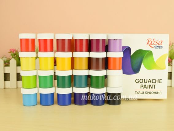 Набор гуашевых красок 24х40мл, ROSA Studio NEW 221549 Набор гуашевых красок 24х40мл, ROSA Studio NEW 221549