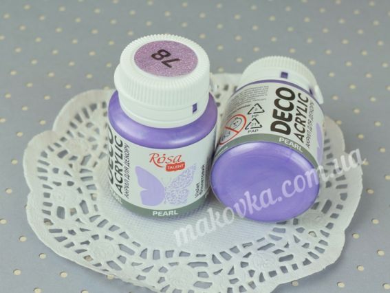 Краска акриловая перламутровая, цвет №78 Розовый 20 мл, ROSA Studio 22038