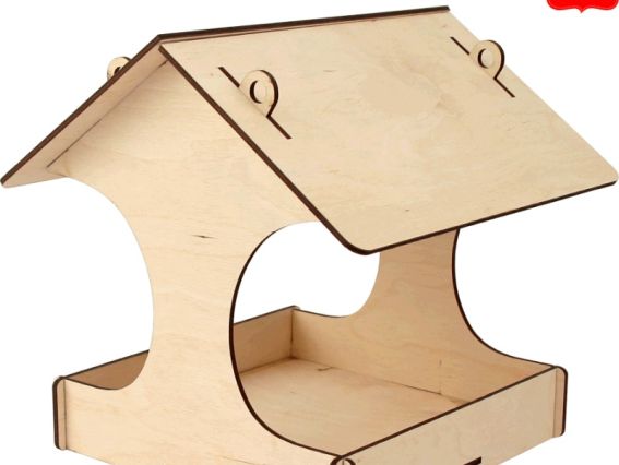 Годівниця для птахів 3, заготовка із фанери ТМ ROSA Talent 286203 Годівниця для птахів 3, заготовка із фанери ТМ ROSA Talent 286203