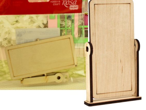 Кукольная мебель, Зеркало напольное 1, модерн,, заготовка из фанеры, ROSA TALENT 287419 Кукольная мебель, Зеркало напольное 1, модерн,, заготовка из фанеры, ROSA TALENT 287419