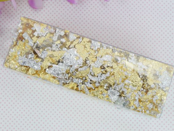 Поталь пластівці, мікс Золото-Срібло, 1г, DK25218 Поталь пластівці, мікс Золото-Срібло, 1г, DK25218