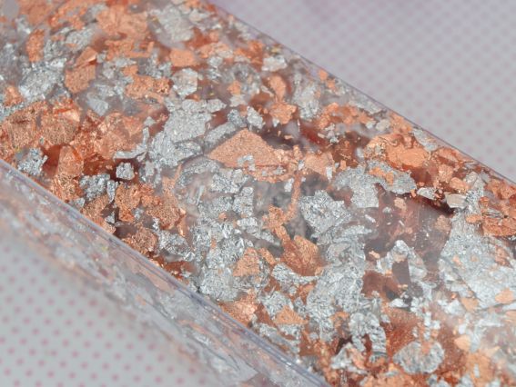 DK25220 Поталь в пластівцях, мікс Срібло-Мдь, 1г, 