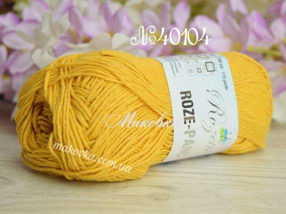 ROZE-PANC Rozetti пряжа пряжа 40104 темно жовтий