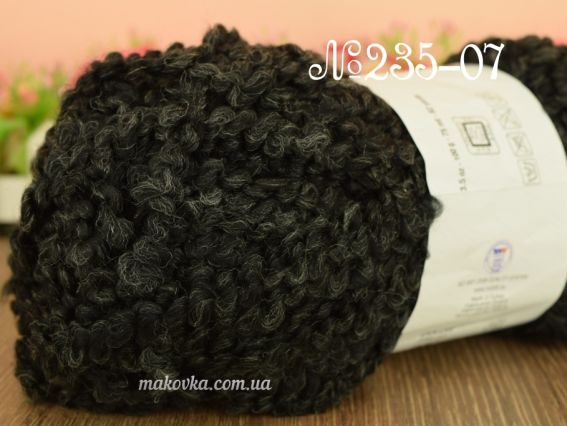 TEDI SOLID Rozetti пряжа букле 235-07 графит