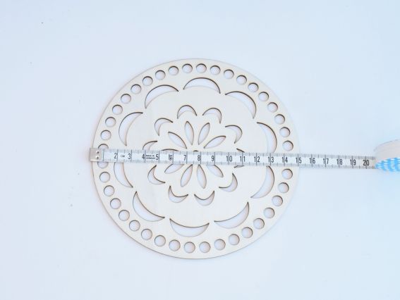 Денце, кришка для кошика з фанери, коло діаметр 15см з Візерунком №3164 