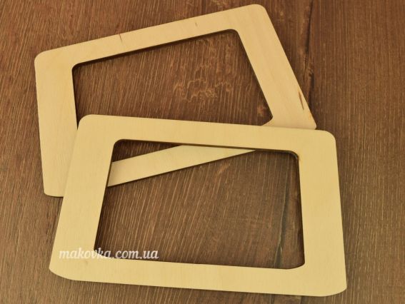 2504 Комплект ручок для сумок (трапеція) 2шт, 20х11,5см, фанера 6мм