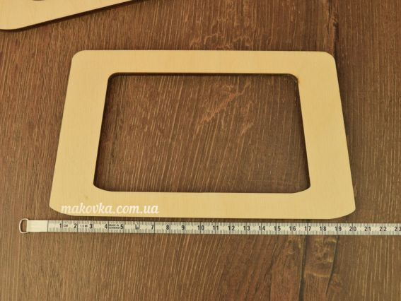 2504 Комплект ручок для сумок (трапеція) 2шт, 20х11,5см, фанера 6мм