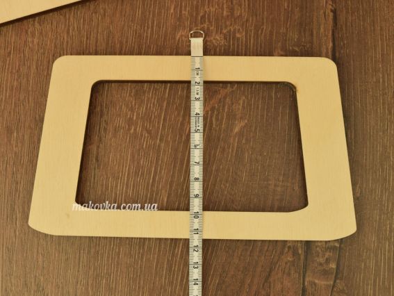 2504 Комплект ручок для сумок (трапеція) 2шт, 20х11,5см, фанера 6мм