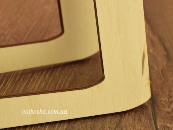 2504 Комплект ручок для сумок (трапеція) 2шт, 20х11,5см, фанера 6мм