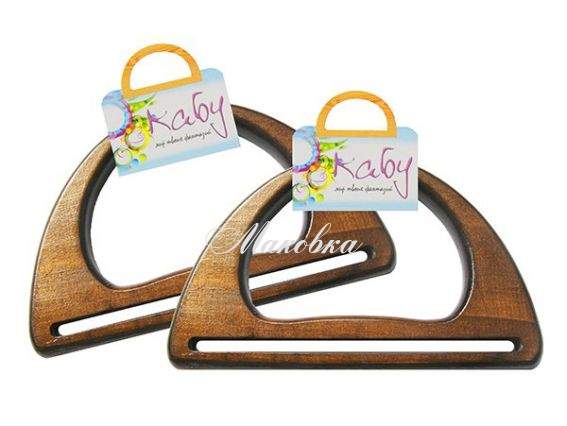 Деревянные ручки для сумки Кабу Choco 10