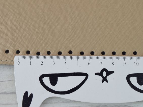 Денце овальне для сумки , розмір 31,5*12 см колір Кава з молоком матовий, екошкіра 