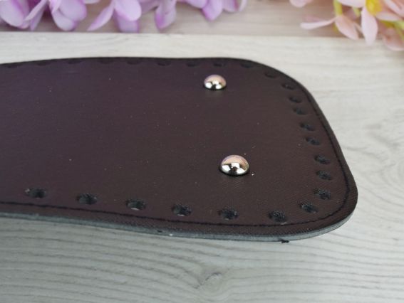 Прямокутне денце для сумки , розмір 31*15 см Чорне, екошкіра 