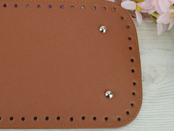 Прямокутне денце для сумки , розмір 31*15 см Коричневе, екошкіра 