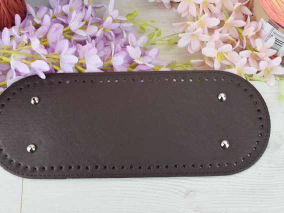 Денце для сумки овальне 31,5*12 см, з ніжками, Темний Шоколад Денце для сумки овальне 31,5*12 см, з ніжками, Темний Шоколад