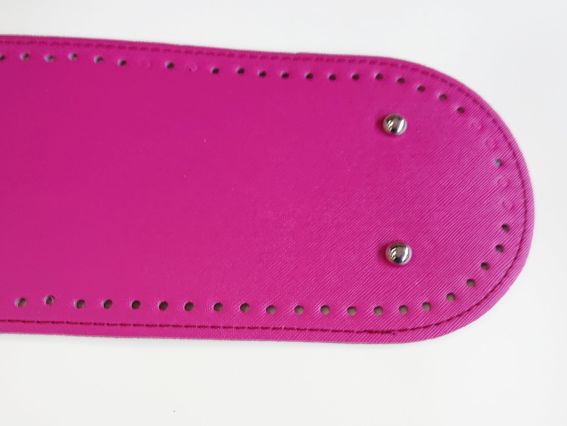 Денце овальне для сумки , розмір 31,5*12 см колір темно Рожевий , екошкіра 