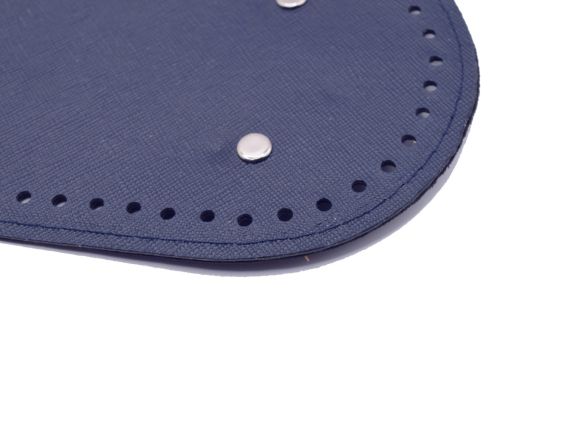 Денце овальне для сумки , розмір 31,5*12 см колір Темно-Синій, екошкіра 