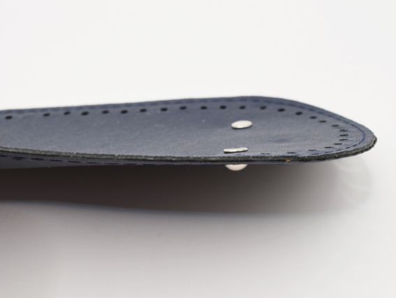 Денце овальне для сумки , розмір 31,5*12 см колір Темно-Синій, екошкіра 