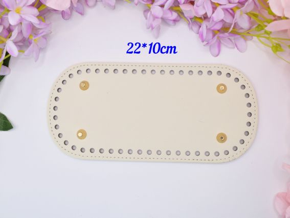 Донышко прямоугольное 10*22см, светло бежевое, с ножками