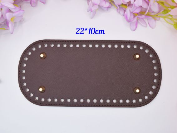 Донышко прямоугольное 10*22см, Коричнево-бордовое, с ножками