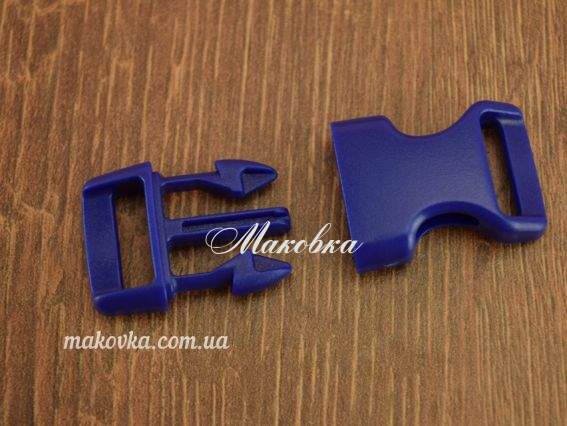 Пряжка-замок фастекс 39.5x22x8.5мм цвет СИНИЙ, прорезь 14-15мм 1 шт Пряжка-замок фастекс 39.5x22x8.5мм цвет СИНИЙ, прорезь 14-15мм 1 шт