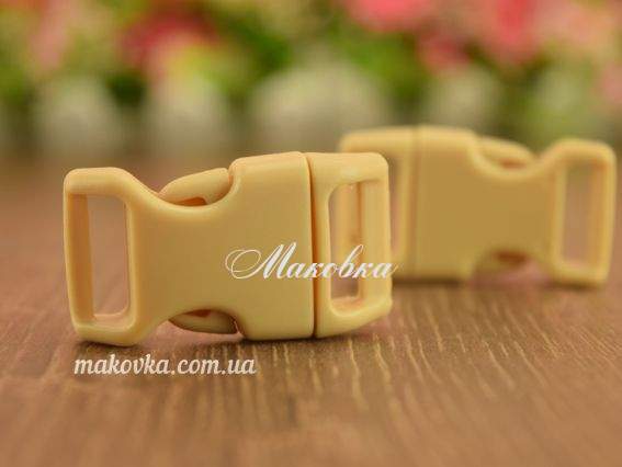 Пряжка-замок фастекс 39.5x22x8.5мм цвет БЕЖЕВЫЙ, прорезь 14-15мм 1 шт Пряжка-замок фастекс 39.5x22x8.5мм цвет БЕЖЕВЫЙ, прорезь 14-15мм 1 шт