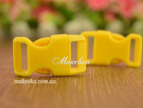 Пряжка-замок фастекс 39.5x22x8.5мм цвет ЖЕЛТЫЙ, прорезь 14-15мм 1 шт Пряжка-замок фастекс 39.5x22x8.5мм цвет ЖЕЛТЫЙ, прорезь 14-15мм 1 шт