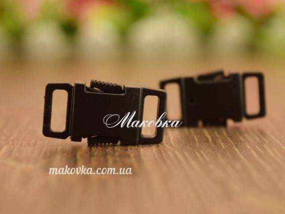 Пряжка-замок фастекс 32x16x7мм цвет ЧЕРНЫЙ, прорезь 9мм