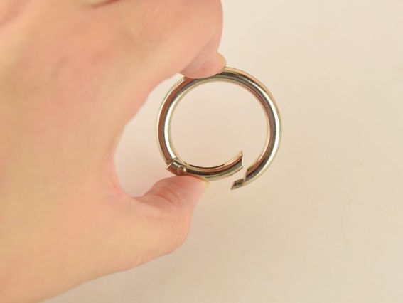 Застібка для ручек сумки, 32мм мм, колір сталевий