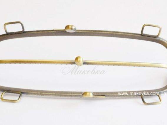 Замок-рамка металлическая на два отделения (фермуар) ВС-11 РТО Замок-рамка металлическая на два отделения (фермуар) ВС-11 РТО