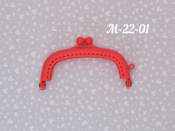 Замок-рамка (фермуар) М-22-01 арка 9х5,5 см, Червона Замок-рамка (фермуар) М-22-01 арка 9х5,5 см, Червона