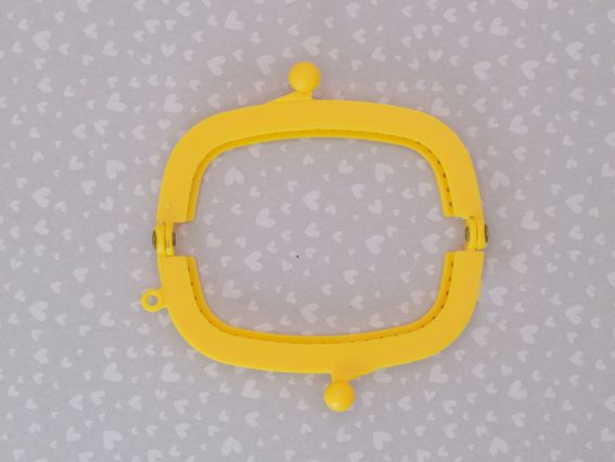 Фермуар М-21-02 Желтый, замок-рамка 9х5,5 см для кошелька,