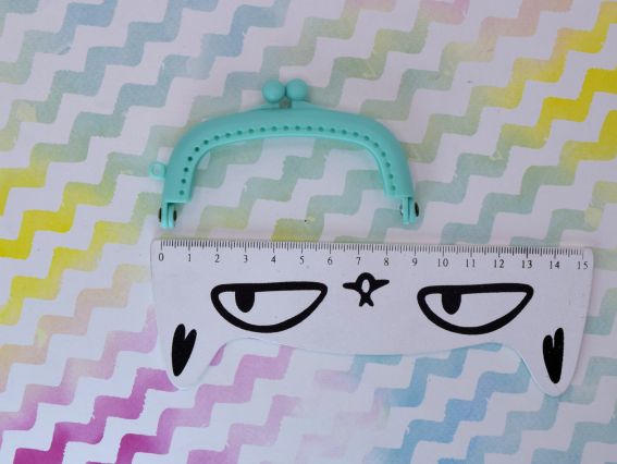 Фермуар М-22-08 М'ятний, замок-рамка 9х5,5 см для гаманця