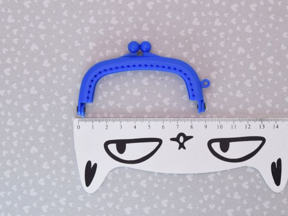 Фермуар М-21-08 Синий, замок-рамка 9х5,5 см для кошелька