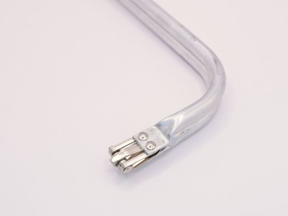 Замок рамка, фермуар, алюмінієвий каркас М-24 для створення сумок, прямокутний 25*9,5см