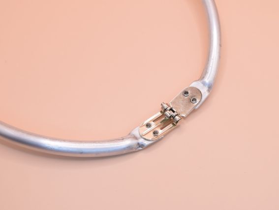 Замок рамка, фермуар, алюминиевый каркас М-24 для создания сумок, форма дуги 23*11 см