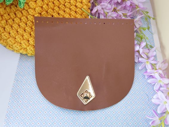 Клапан с замочком полукруглый Коричневый 21х19,5 см, Б61012266