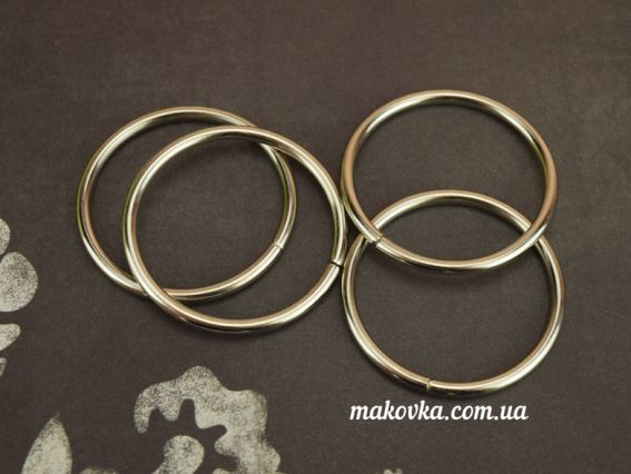 Кольца для сумки металлические, внутренний диаметр 3,2 см, цвет стальной, 4 шт Кольца для сумки металлические, внутренний диаметр 3,2 см, цвет стальной, 4 шт