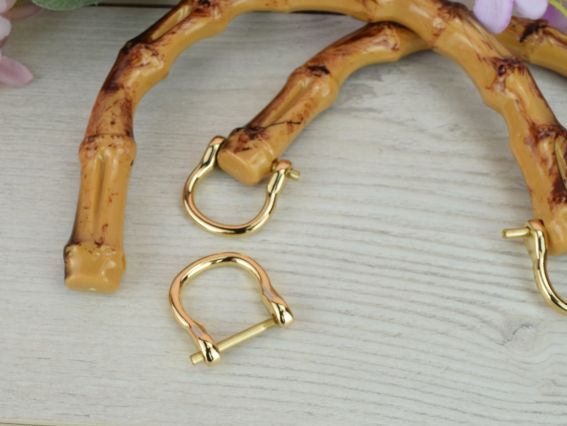 Ручки для сумки тверді Маковка Бамбукова Дуга, 1 пара