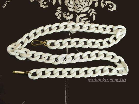 Ручка-цепь, непрозрачный акрил, 97 см, БЕЛАЯ, 1 шт Ручка-цепь, непрозрачный акрил, 97 см, БЕЛАЯ, 1 шт