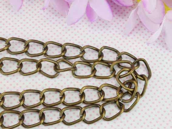 Ручка для сумки металева Бронзова , довжина 105см,