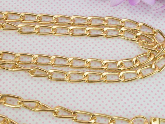 Ручка для сумки металева золота, довжина 104 см