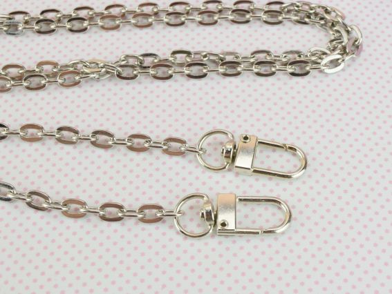 Ручка для сумки металева Платинова, довжина 105см, 