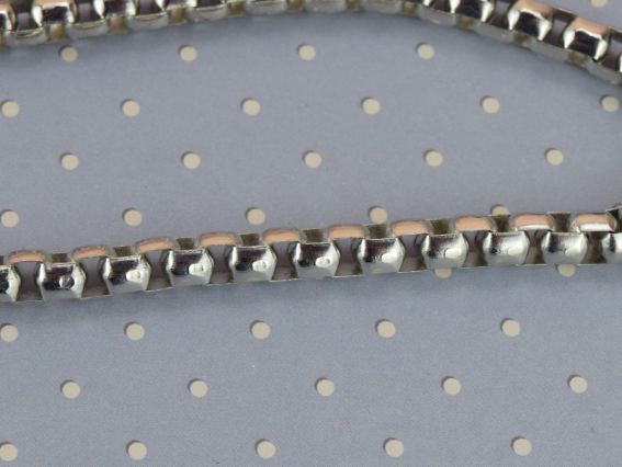 Ручка для сумки металлическая Змейка, длина 104см, цвет Платиновый