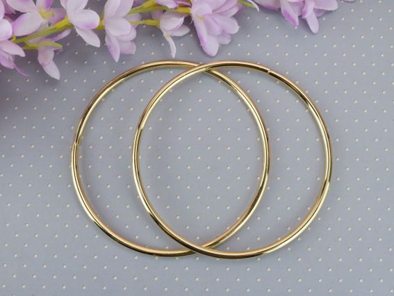 Ручки металлические Круг цвет Золото 1 пара 