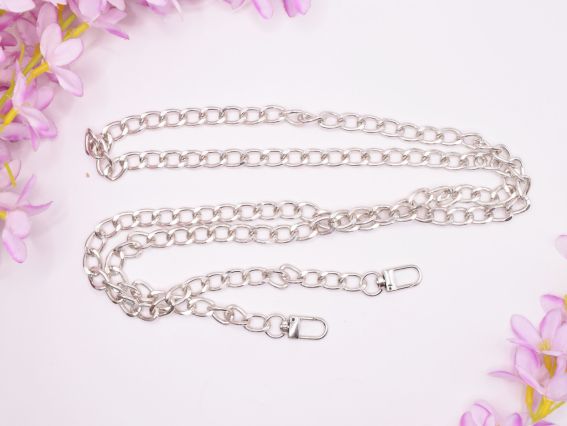 Ручка-цепь алюминиевая Платиновая 120см, 1шт