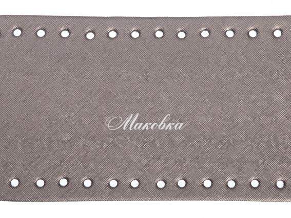 Денце прямокутне з екокожі, 12х25см, колір Металік 71712 ТРК, 1 шт Денце прямокутне з екокожі, 12х25см, колір Металік 71712 ТРК, 1 шт