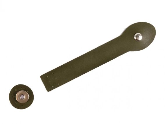 Клапан для сумки малый с Серебряной магнитной застежкой, экокожа, цвет Хаки ТрК 725001 Клапан для сумки малый с Серебряной магнитной застежкой, экокожа, цвет Хаки ТрК 725001