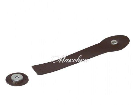 Клапан для сумки малый с Серебряной магнитной застежкой, экокожа, цвет Шоколад ТрК 725002 Клапан для сумки малый с Серебряной магнитной застежкой, экокожа, цвет Шоколад ТрК 725002