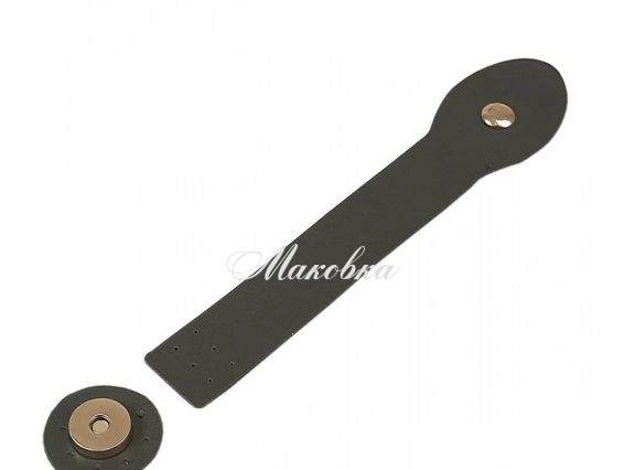 Клапан для сумки малый с Золотой магнитной застежкой, экокожа, цвет Хаки ТрК 725012 Клапан для сумки малый с Золотой магнитной застежкой, экокожа, цвет Хаки ТрК 725012