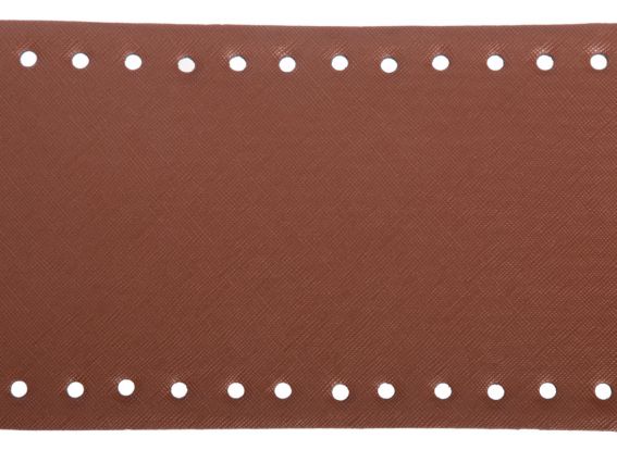 Донышко прямоугольное из экокожи, 12х25см, цвет Браун 71705 ТрК , 1 шт Донышко прямоугольное из экокожи, 12х25см, цвет Браун 71705 ТрК , 1 шт